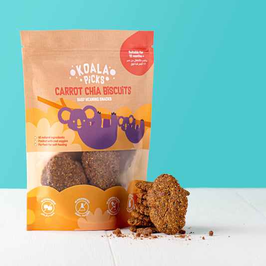 Carrot Chia Biscuits (12 pcs)