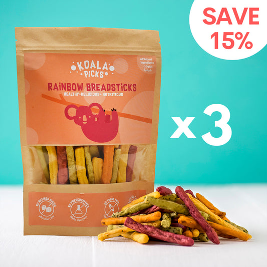 Rainbow Breadsticks x 3 Packs